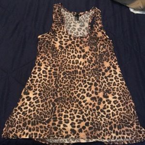 h&m cheetah print tank top
